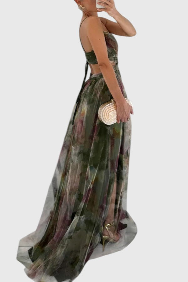 CARLEY™ | ENCHANTING FLORAL PRINT MAXI DRESS