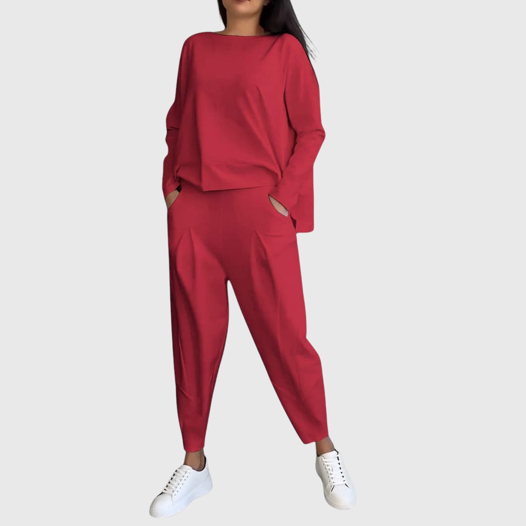 DONNA™ | RELAXED TWO-PIECE SET WITH ROUND NECKLINE