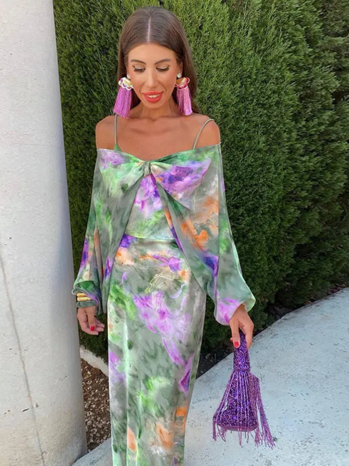 INDIRA™ | HALO-DYE BOHO MAXI DRESS