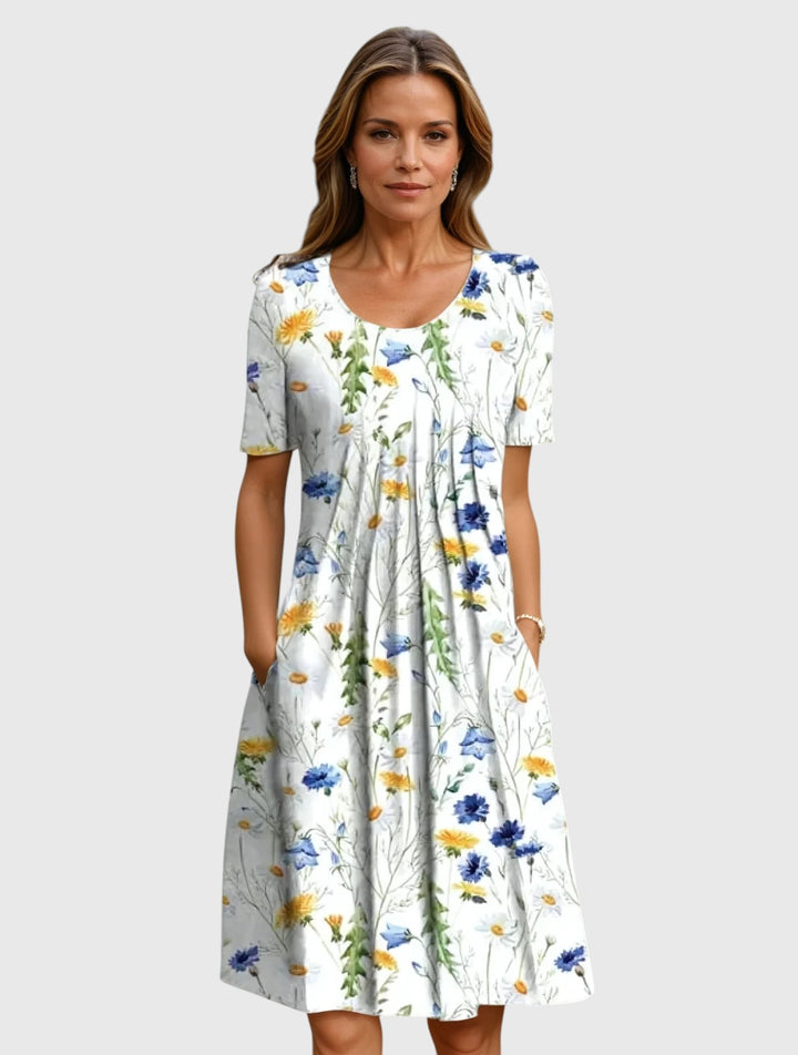 CHELSY™ | ELEGANT TUMMY-COVER MIDI DRESS