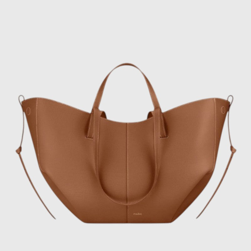 ZARA™ | RUCHED SIDE STRUCTURED TOTE BAG