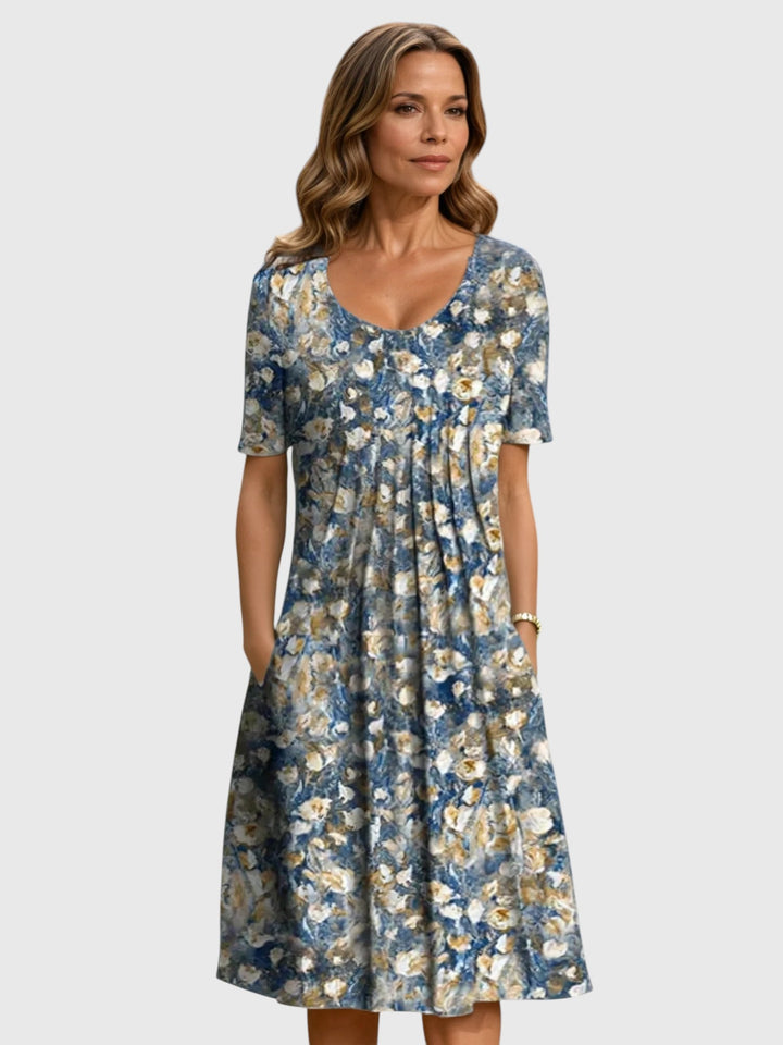 CHELSY™ | ELEGANT TUMMY-COVER MIDI DRESS