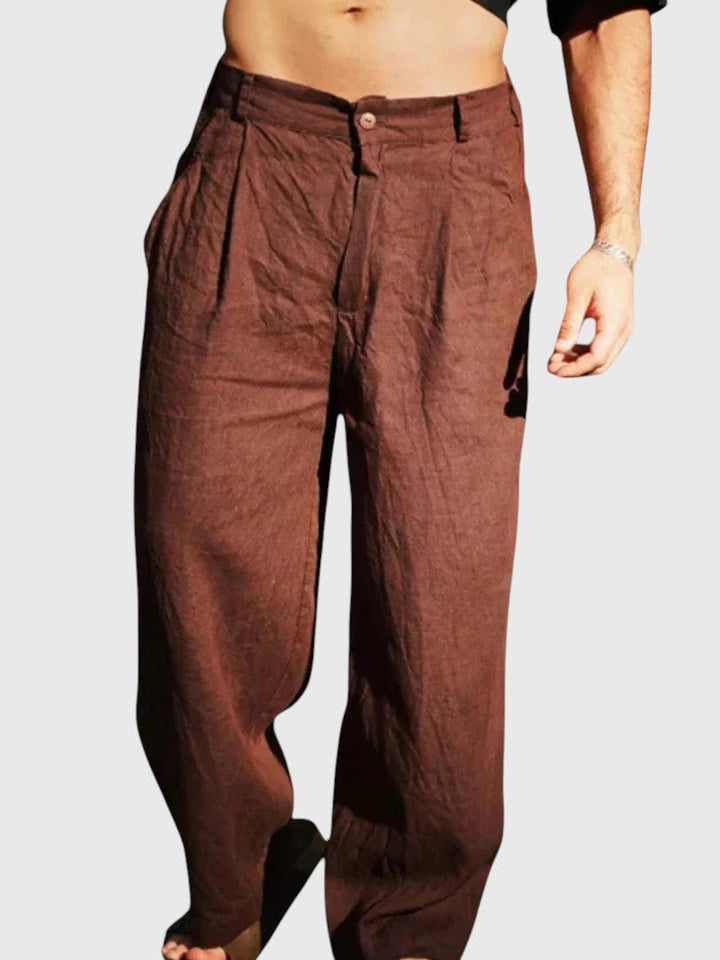 BRUCE™ | WIDE-LEG LINEN PANTS