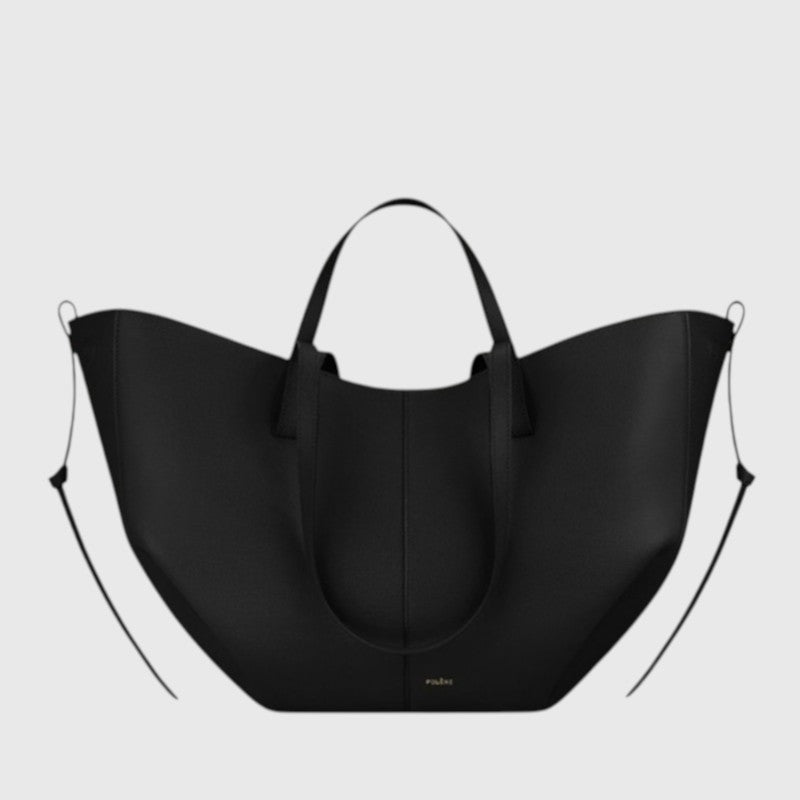 ZARA™ | RUCHED SIDE STRUCTURED TOTE BAG