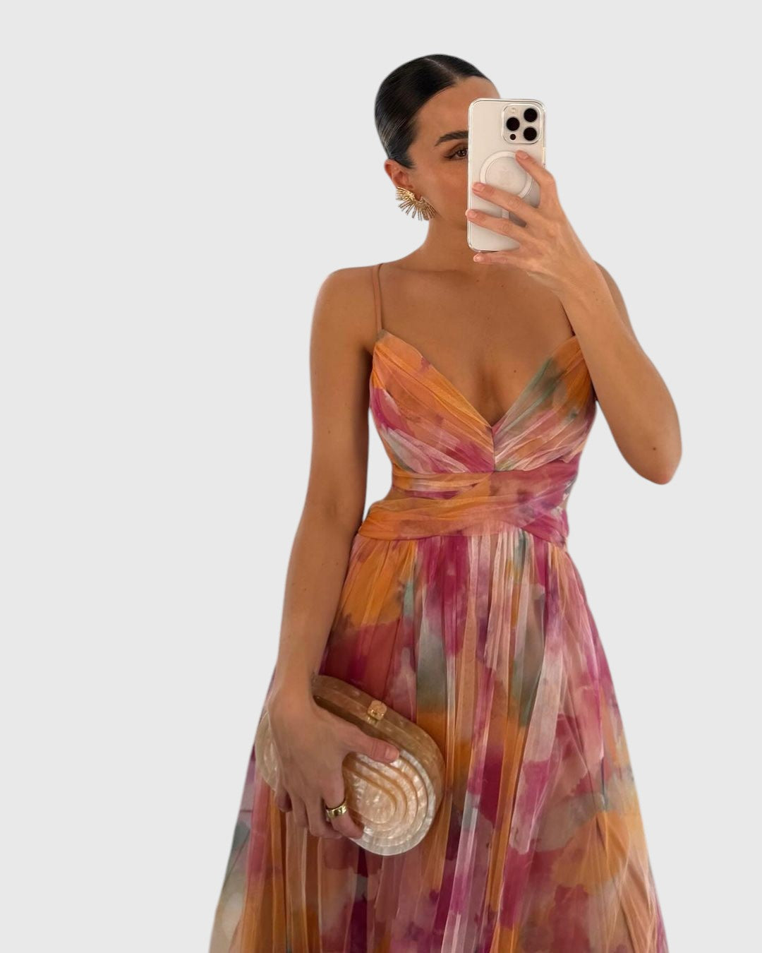 CARLEY™ | ENCHANTING FLORAL PRINT MAXI DRESS