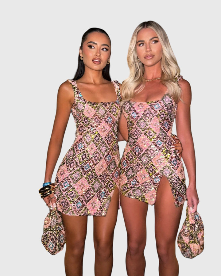 JANINE™ | SHOW-STOPPING EVENING MINI DRESS
