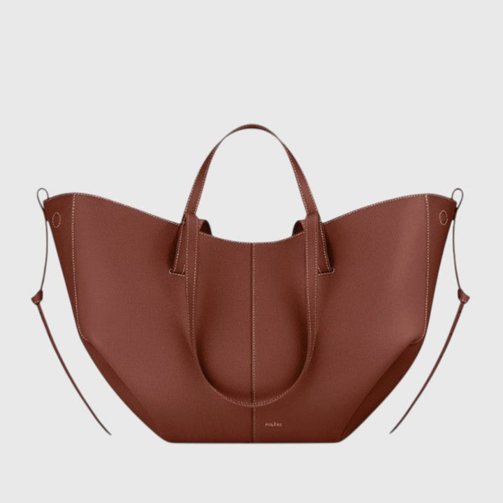 ZARA™ | RUCHED SIDE STRUCTURED TOTE BAG