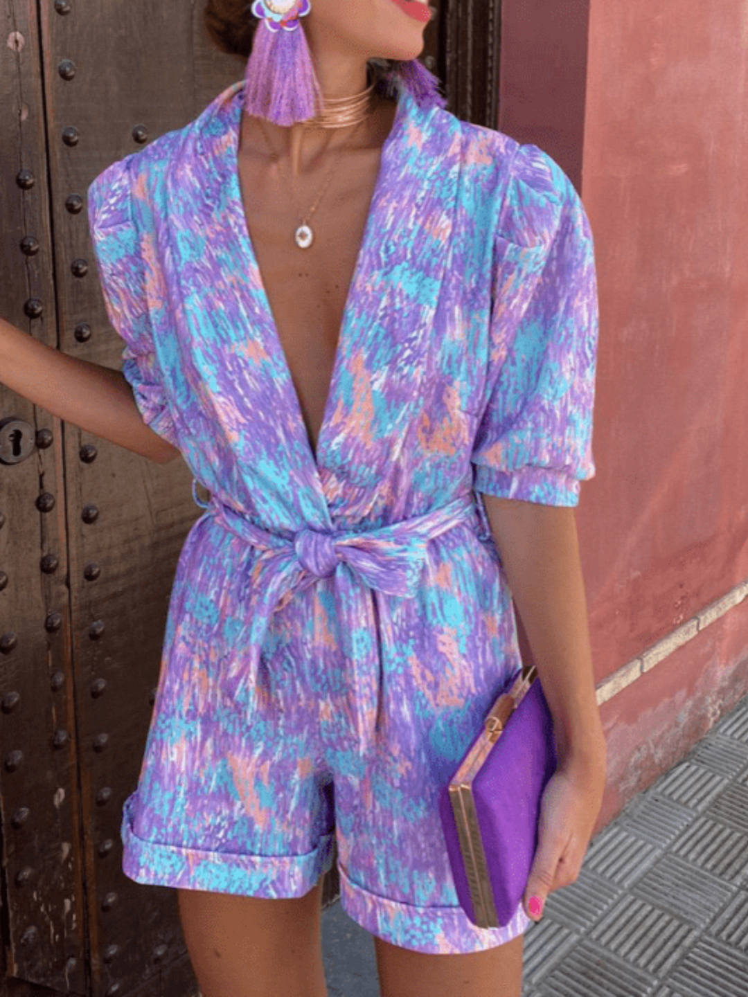 NOVALIE™ | SOFT PASTEL WRAP MIDI DRESS
