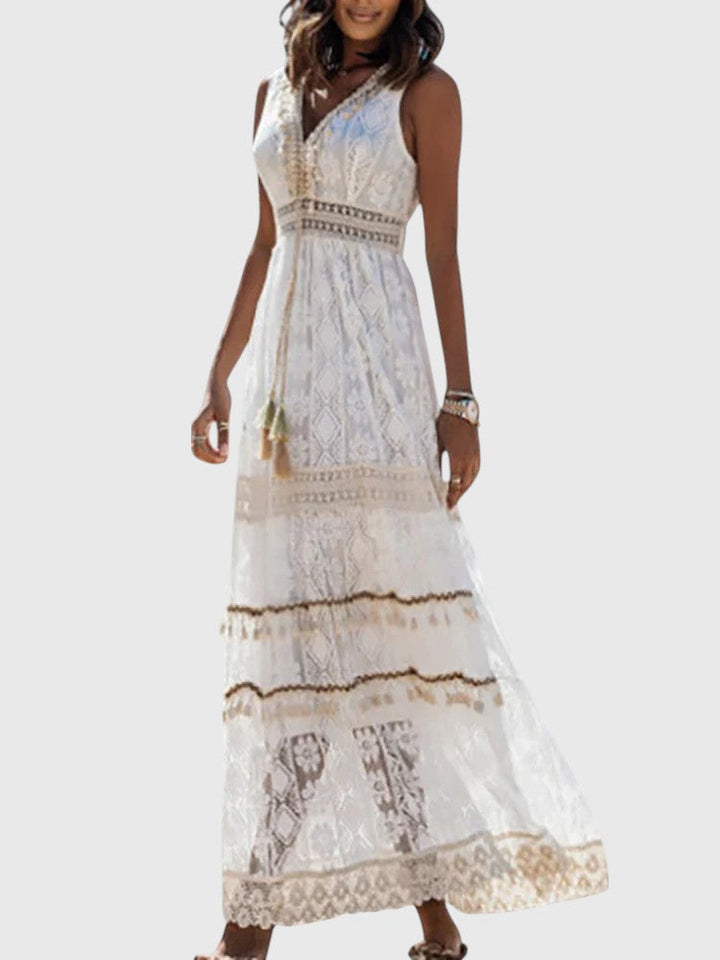 Alora – Bohemian Luxe Maxi Dress