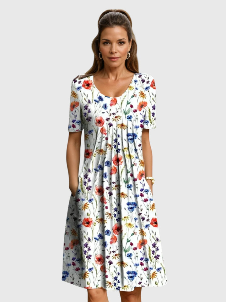 CHELSY™ | ELEGANT TUMMY-COVER MIDI DRESS