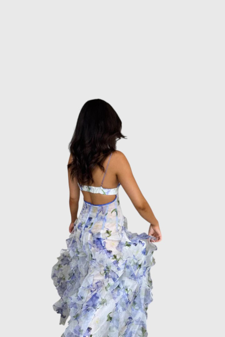 HAVEN™ | FLORAL PRINT SPAGHETTI STRAPS MAXI DRESS