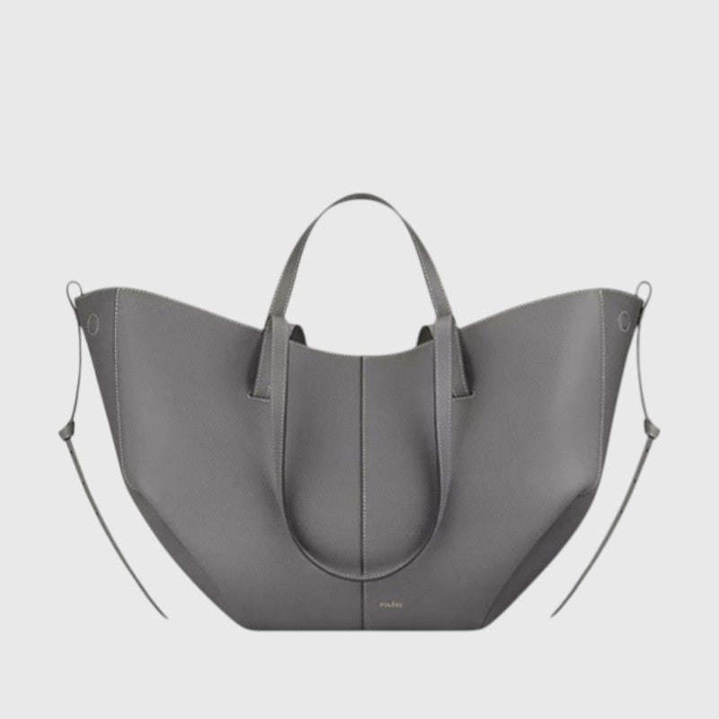 ZARA™ | RUCHED SIDE STRUCTURED TOTE BAG