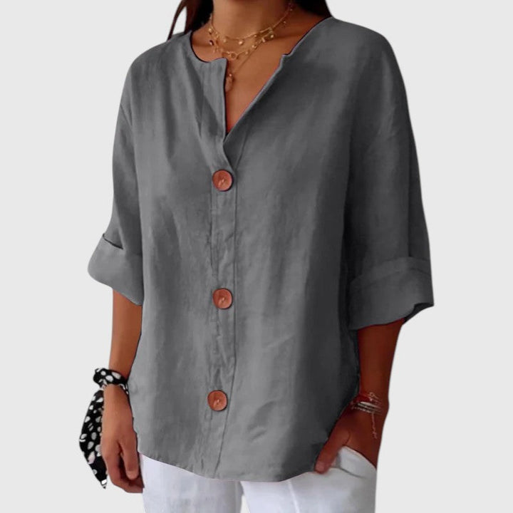 HAILIE™ | GRACEFUL DRAPE BLOUSE
