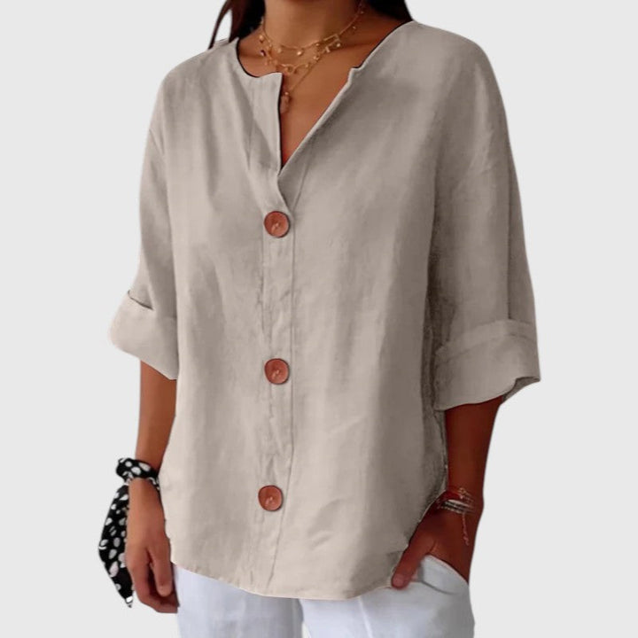 HAILIE™ | GRACEFUL DRAPE BLOUSE