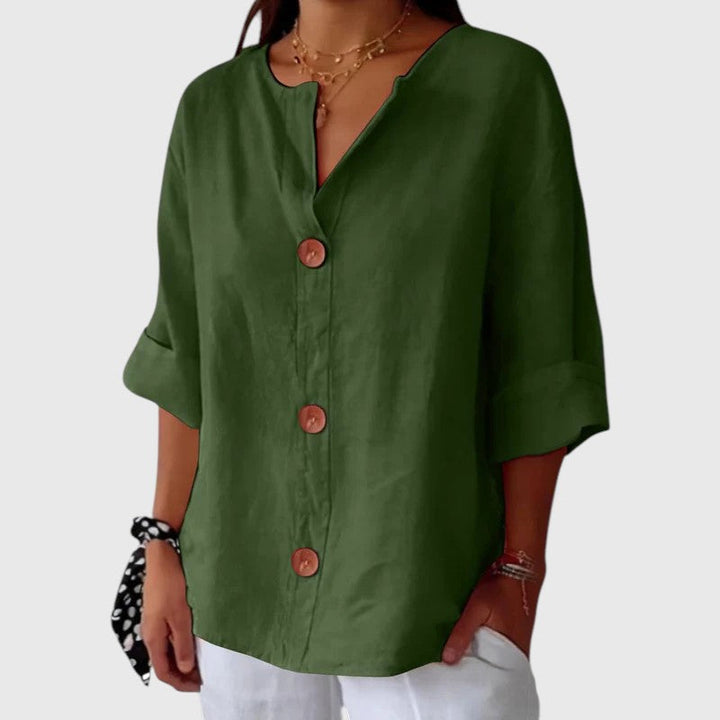 HAILIE™ | GRACEFUL DRAPE BLOUSE
