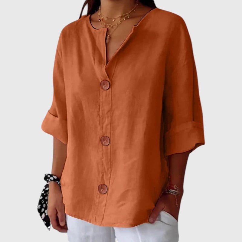 HAILIE™ | GRACEFUL DRAPE BLOUSE