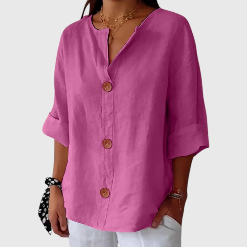 HAILIE™ | GRACEFUL DRAPE BLOUSE