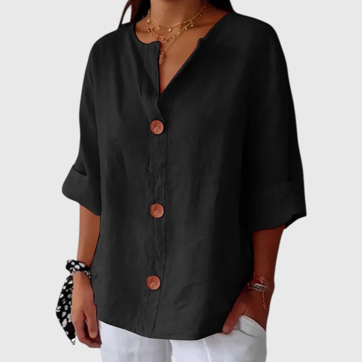 HAILIE™ | GRACEFUL DRAPE BLOUSE