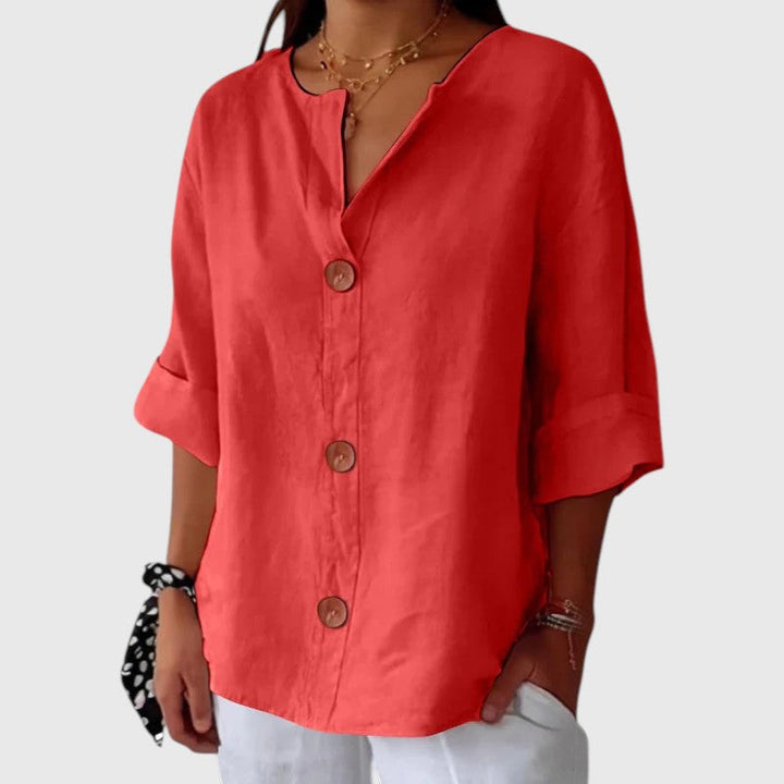 HAILIE™ | GRACEFUL DRAPE BLOUSE