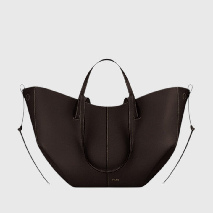 ZARA™ | RUCHED SIDE STRUCTURED TOTE BAG