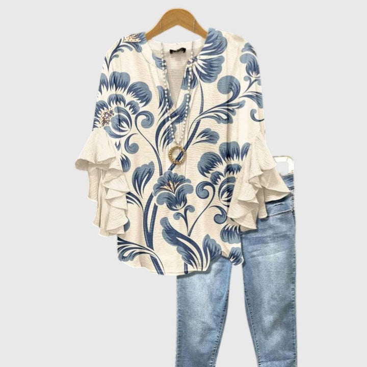 ELLENERE™ | WHISPER RUFFLE BLOUSE