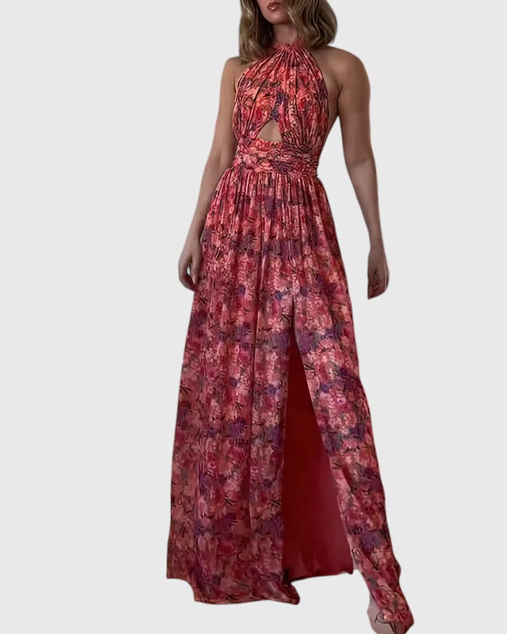 Sutton™ | Backless Floral Maxi Dress