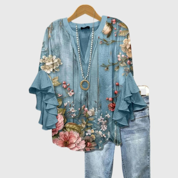 ELLENERE™ | WHISPER RUFFLE BLOUSE