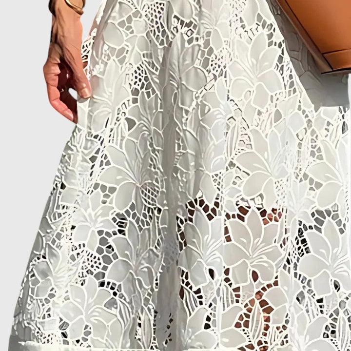 DAWN™ | EMBROIDERED MIDI DRESS