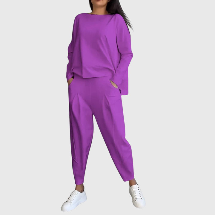 DONNA™ | RELAXED TWO-PIECE SET WITH ROUND NECKLINE