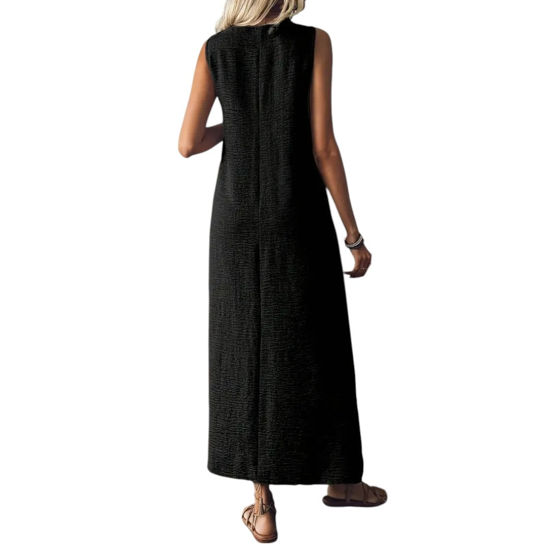Marvella™ | Elegant V-Neck Maxi Dress
