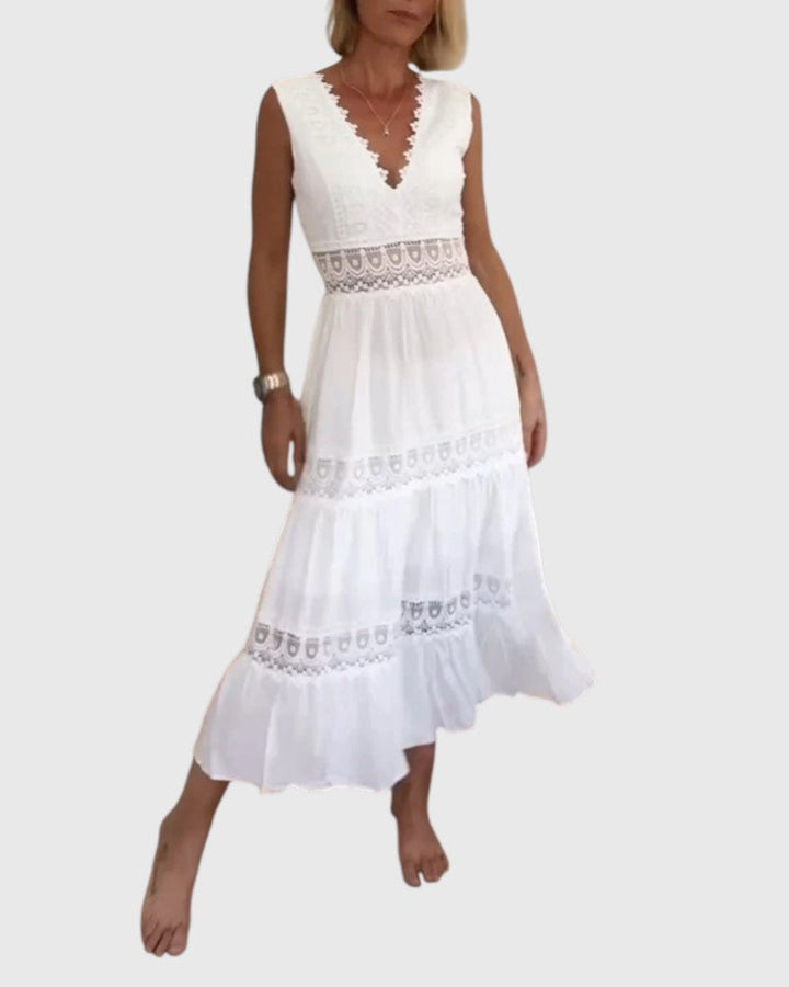 AVANI™ | ELEGANT LACE V-NECK DRESS