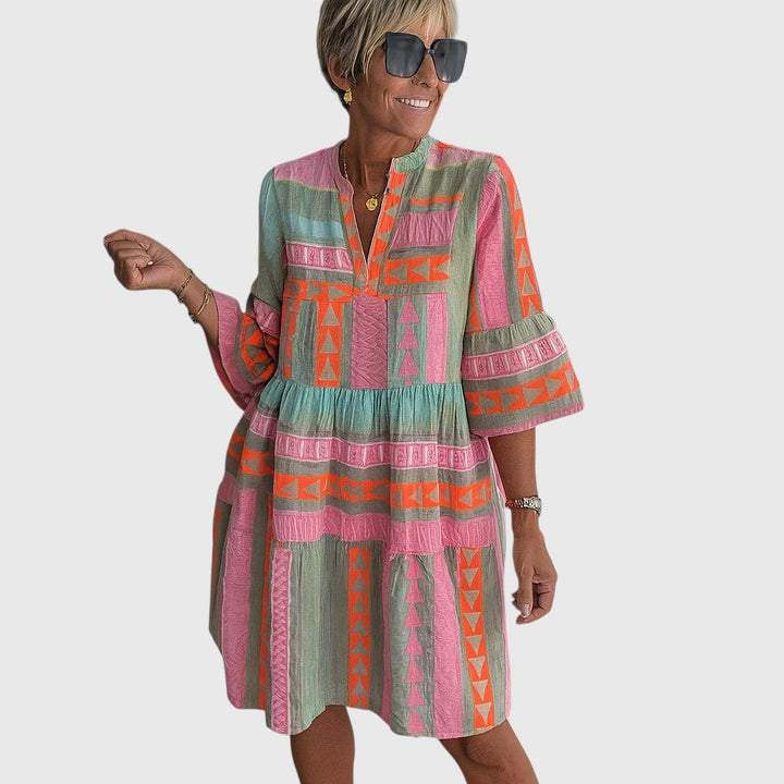 LORINE™ | EMBROIDERED SUMMER MINI DRESS
