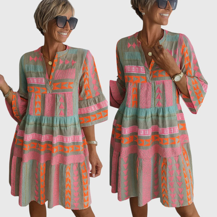 LORINE™ | EMBROIDERED SUMMER MINI DRESS
