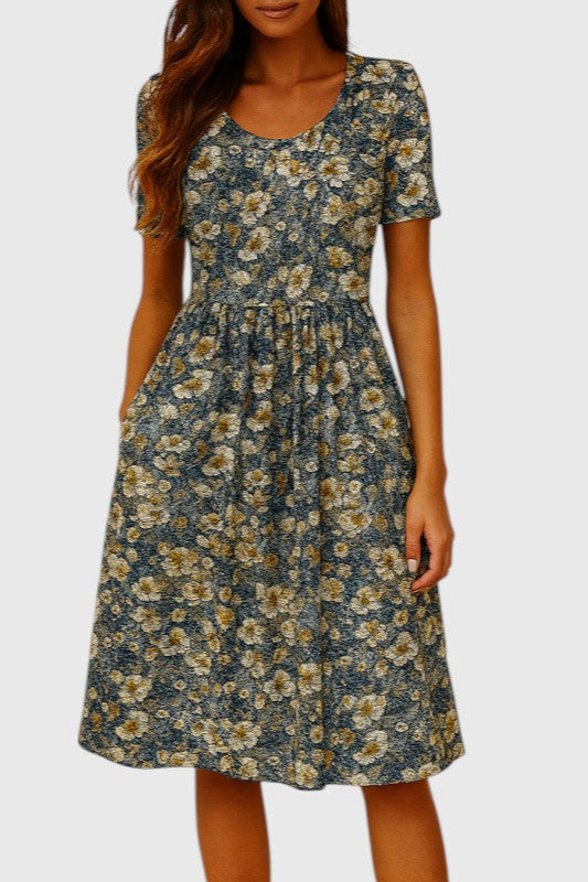 Anne™ | Elegant Short-Sleeved Dress