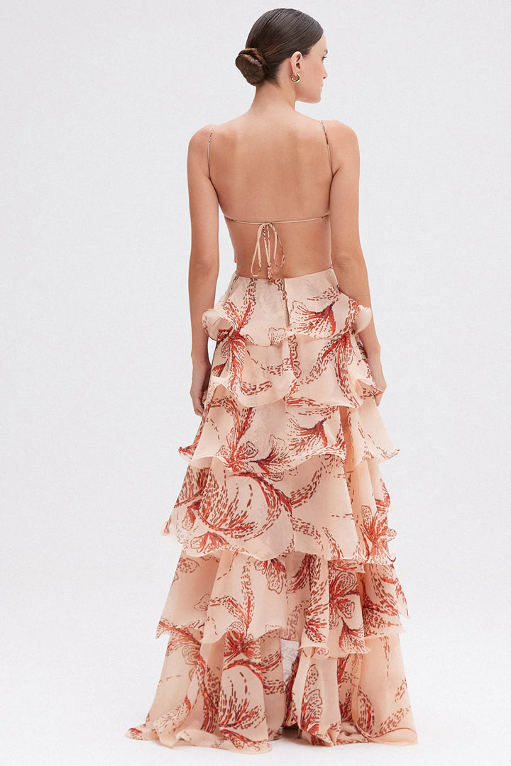 SHENNA™ | RUFFLE MIDI DRESS