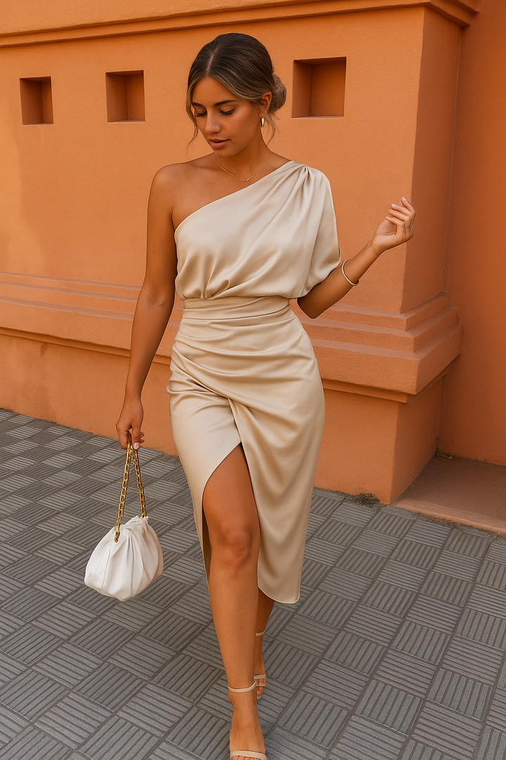 DELANEY™ | ELEGANT SATIN MAXI DRESS