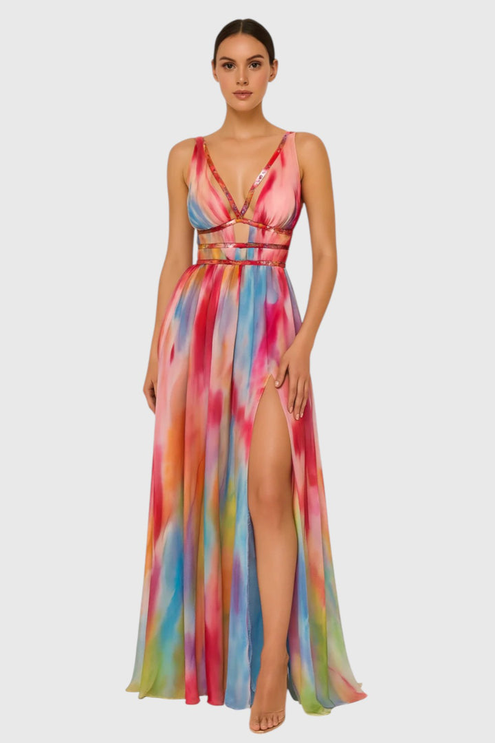 CHAVA™ | PAINTED MAXI DRESS