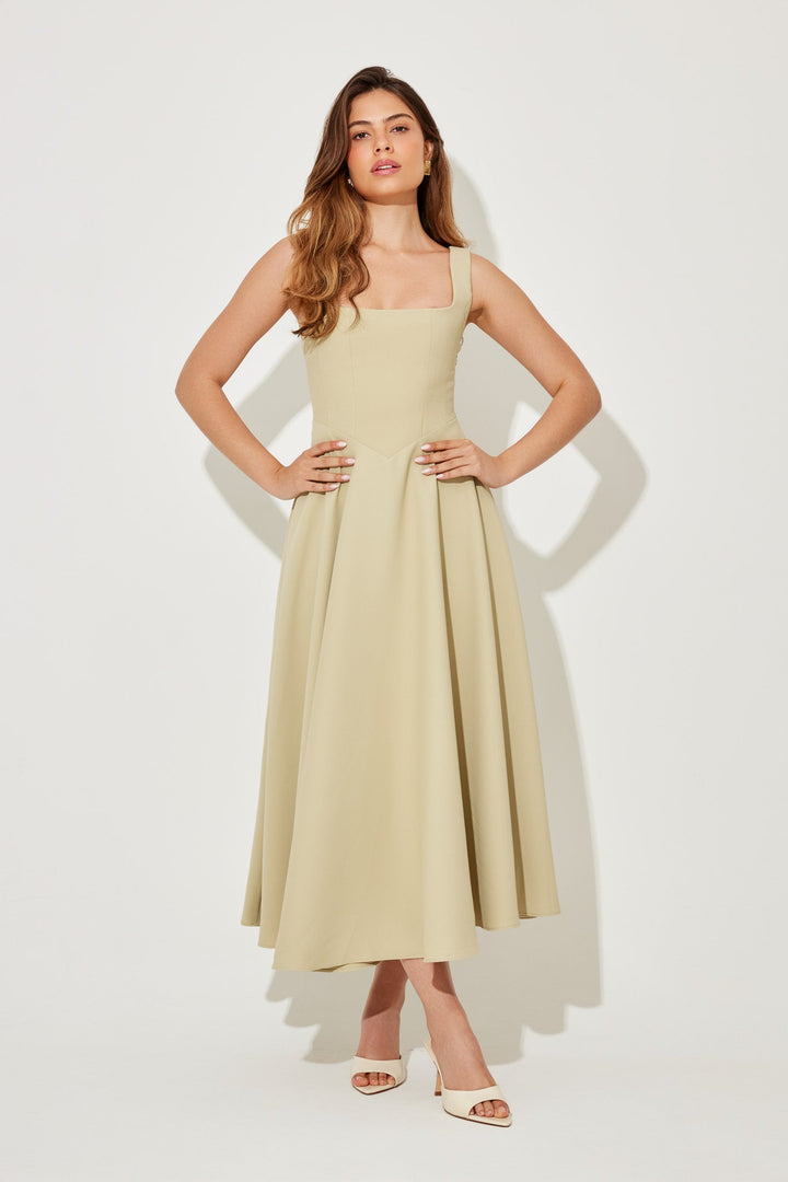 PAULETTE™ | TIMELESS FLOWY MIDI DRESS