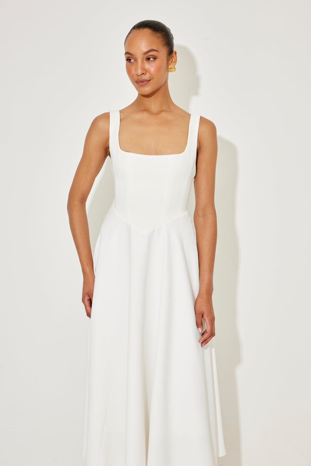 PAULETTE™ | TIMELESS FLOWY MIDI DRESS