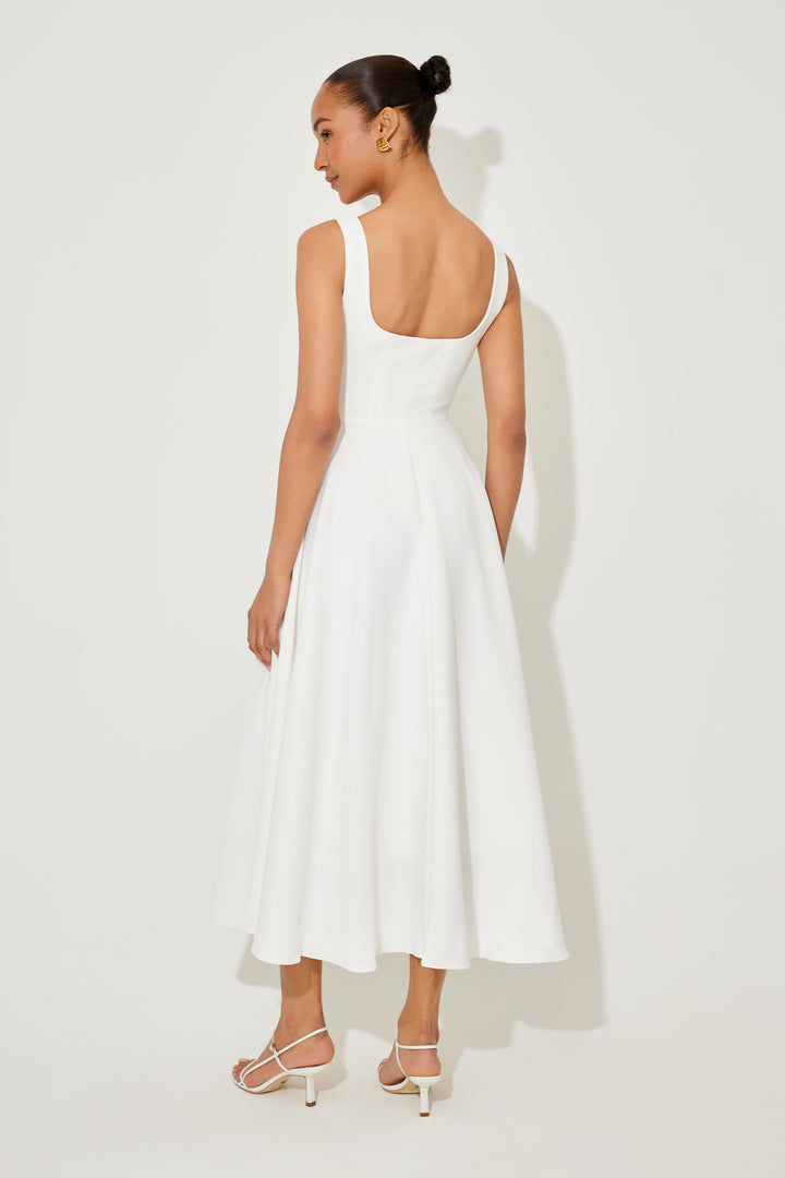 PAULETTE™ | TIMELESS FLOWY MIDI DRESS