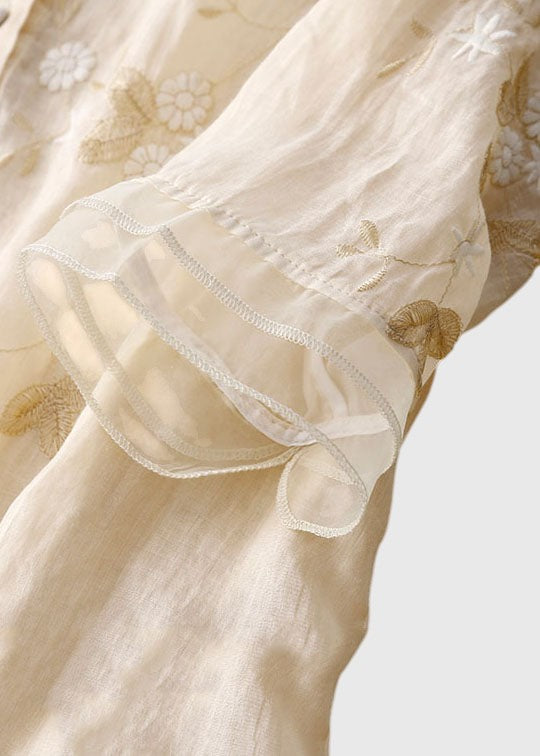 ELISE™ | EMBROIDERED COTTON BLOUSE