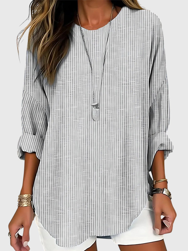 Harlow™ | Timeless Striped Blouse for Every Season
