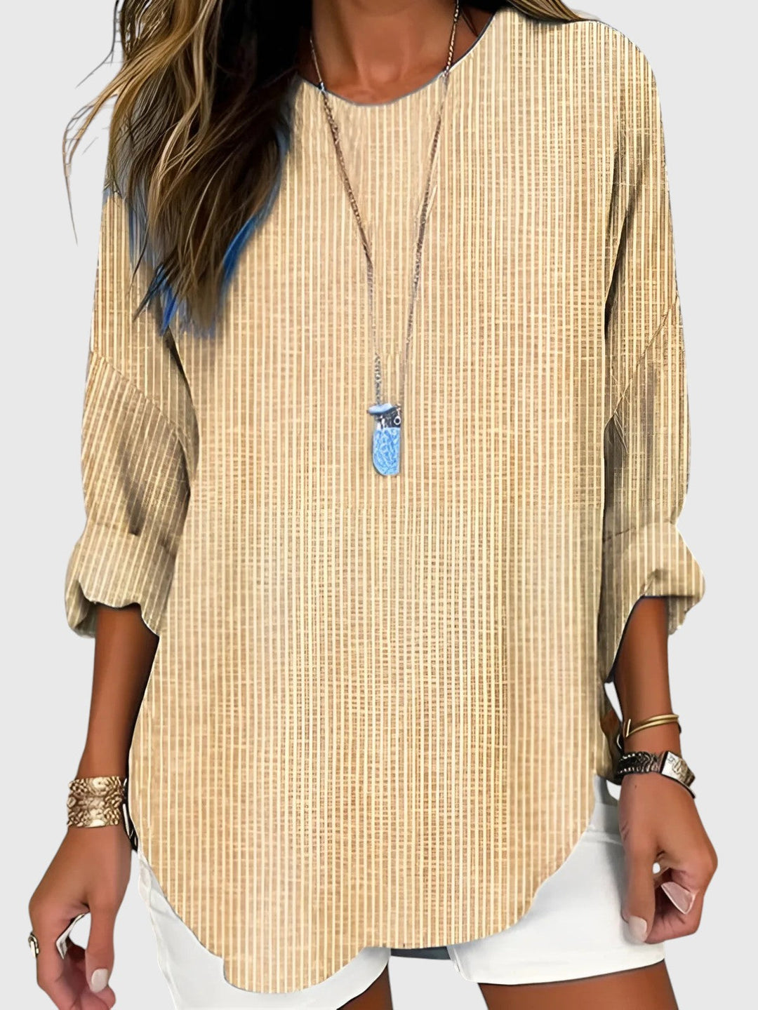 Harlow™ | Timeless Striped Blouse for Every Season