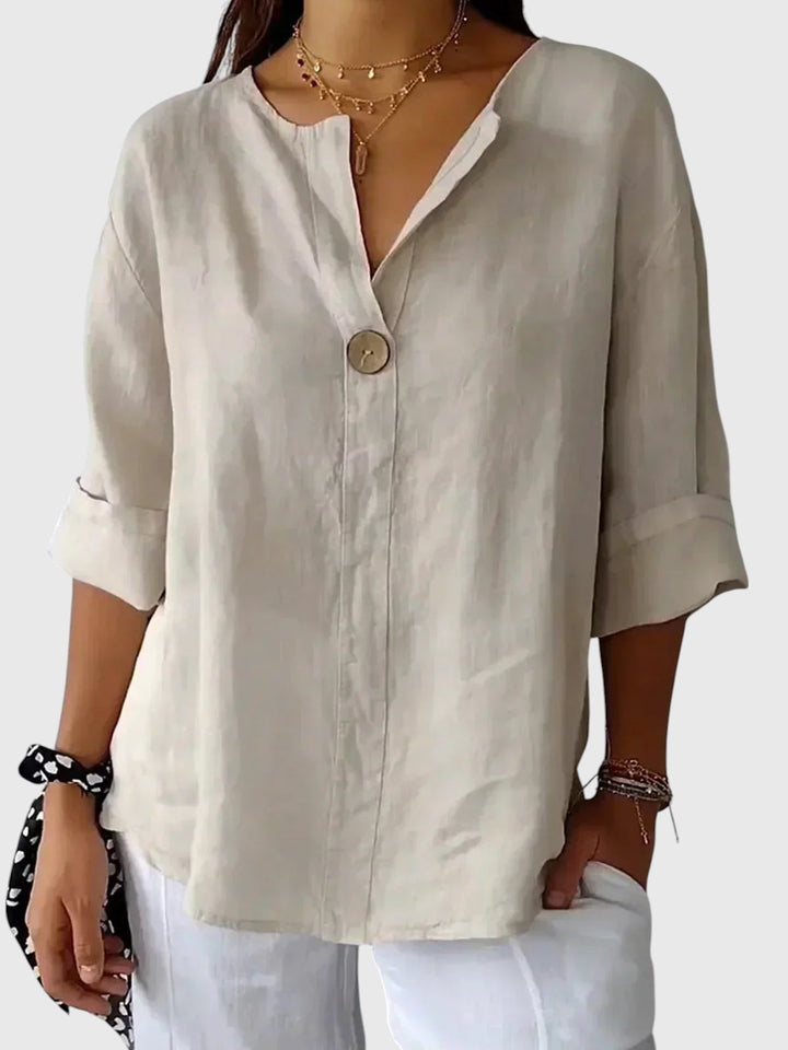 JESHA™ | CASUAL V-NECK BLOUSE