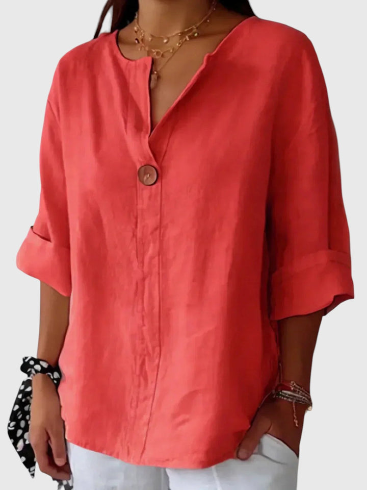 JESHA™ | CASUAL V-NECK BLOUSE