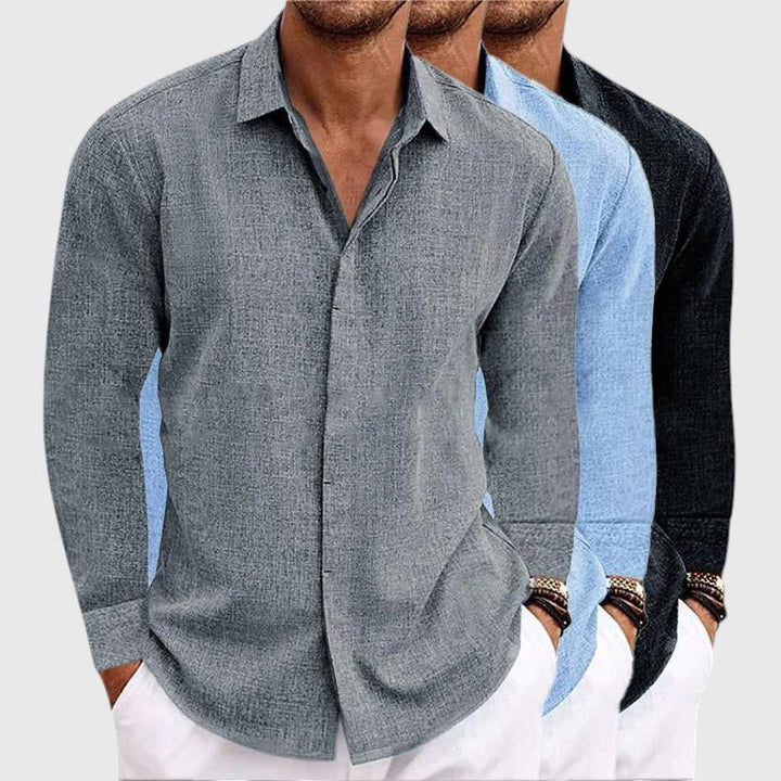 GRANT™ | CLASSIC WASHINGTON LINEN SHIRT – LONG SLEEVES