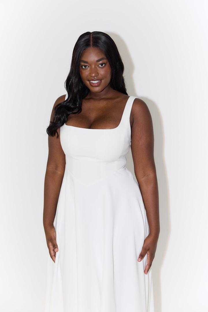 PAULETTE™ | TIMELESS FLOWY MIDI DRESS
