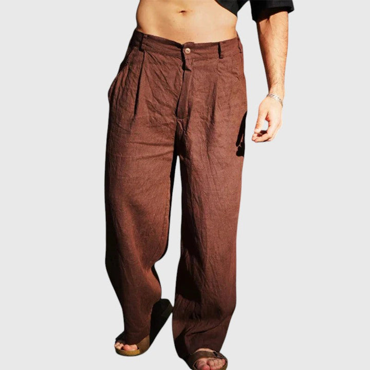 BRUCE™ | WIDE-LEG LINEN PANTS