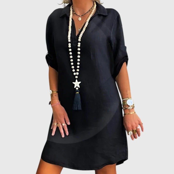 JENNIFEER™ | LINEN MINI DRESS
