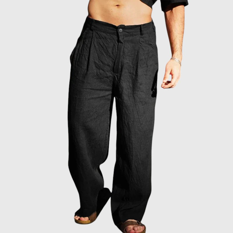 BRUCE™ | WIDE-LEG LINEN PANTS